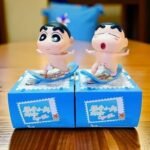 Crayon Shin-chan Surfing Skateboard Figurine - Abstract Funny Gift