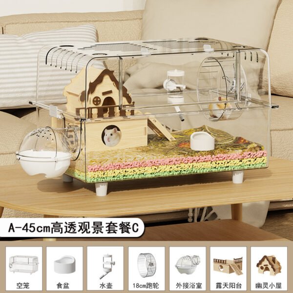 High Transparency Luxury Hamster Cage Premium Set C