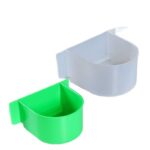 Bird Cage Accessories Parrot Food Box Plastic Semi-Circular Hanging Bowl for Myna Budgie Feeding Water Container - Image 5
