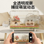 60cm Large Syrian Hamster Cage Luxury Villa Panoramic Transparent Acrylic Breeding Cage - Image 2