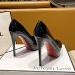 Black Leather Red Sole 9cm / 40