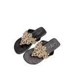 Cooling Slippers with Pearl Design, New Toe Separator Thong Sandals for Women, Bohemian Beach Flip Flops - Image 5