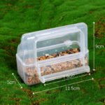 Budgie Anti-Splash Bird Feeder, Pigeon Anti-Spill Food Trough, Plastic Hanging Bird Food Cup, Bird Feeding Device - Image 8