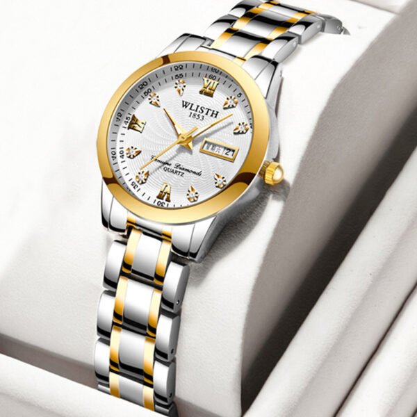 351 Gold Tone Women's White 7#