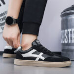 Vintage German Training Shoes Men's Fashion Low-Top Casual Board Shoes - Image 3