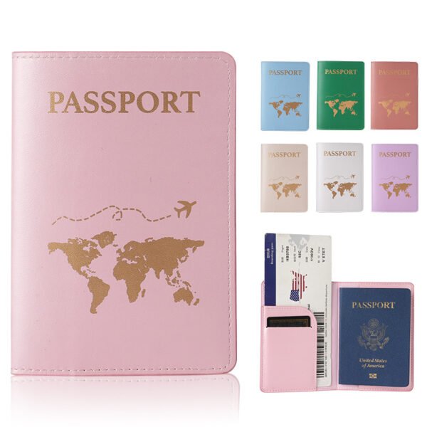 Leather Passport Holder Couple New Wedding Gift Travel Document Case Passport Cover PU