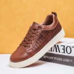 Men's Casual Lace-up Flat Sneakers