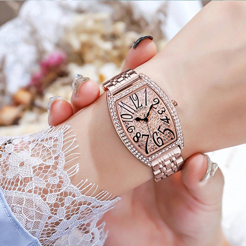 O1CN01yqZZIx1pB4BOBqlys_2667015321-0-cib.jpg Swiss Brand Women's Watch Steel Quartz Leather Strap Waterproof Women's - Image 1
