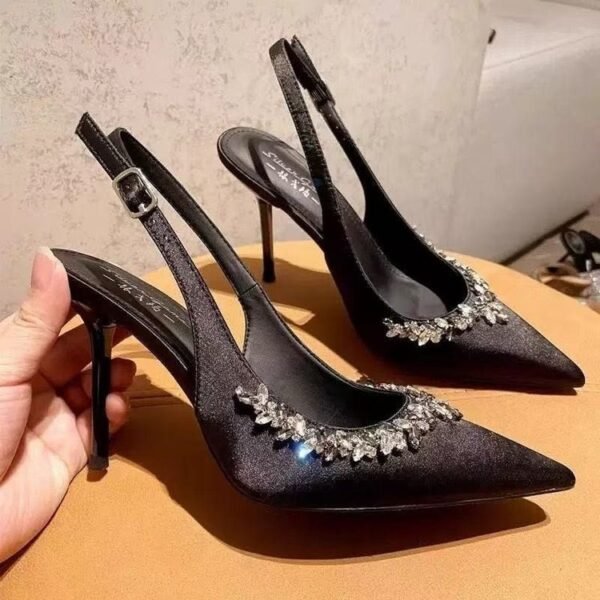 Color / Model: Black Suede 6cm / Size: 34