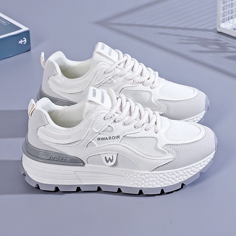 O1CN01zHJEgL1arvKT3cJSz_2217755913384-0-cib.jpg Women's Chunky Sneakers 2025 Summer New Breathable Mesh Casual Thick Sole Running Shoes - Image 1