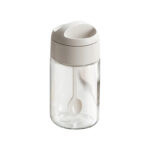 Sealed Seasoning Jar with Spoon Lid, Kitchen Salt MSG Sugar Storage Container - Image 5