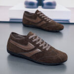 Men's Casual Shoes German Training Shoes Flat Single Shoes Sports Agassi Shoes Lace-up Men's Shoes Loafers Men's Summer Breathable - Image 2