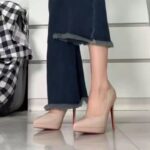 Nightclub Platform Ultra-High Heels 2025 New Style, Height-Increasing, Slim-Leg, Patent Leather Pointed Toe Shoes - Image 2