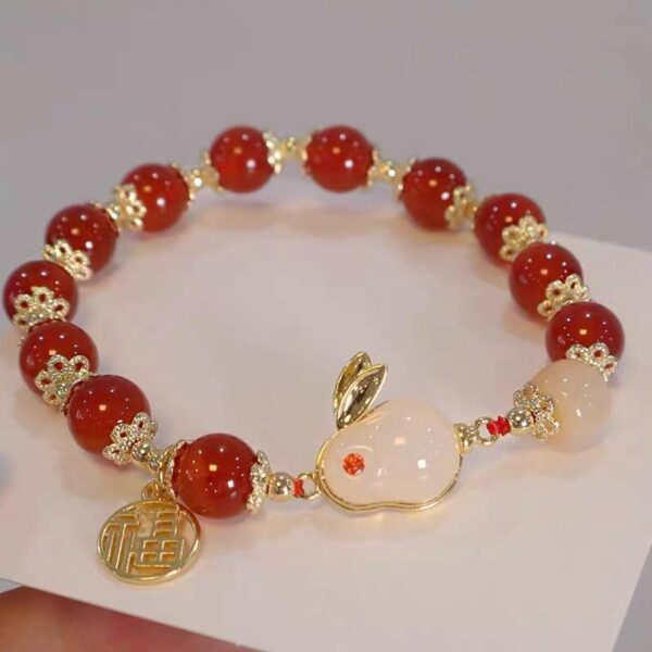 Beaded Bracelet S070-2-Red