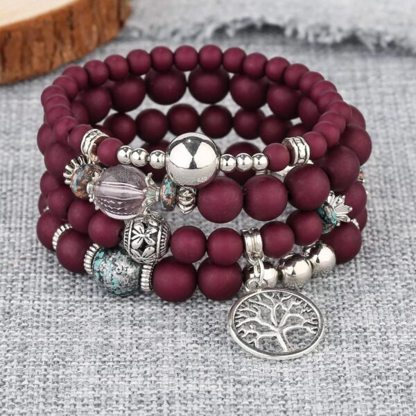 Beaded Bracelet ZT4059-red