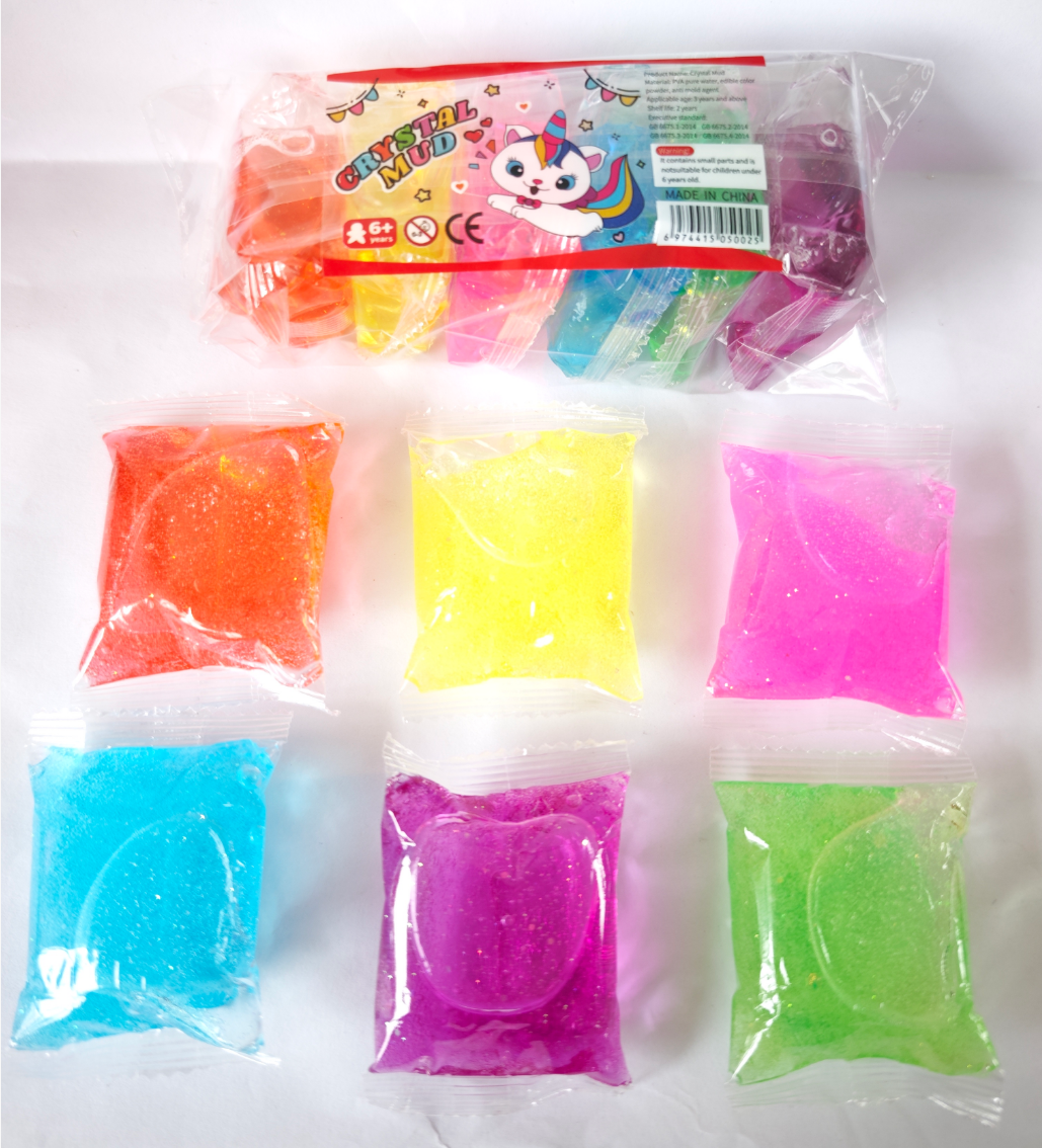 SKN6017-01 Unicorn Transparent Bag Slime Pack - Image 1