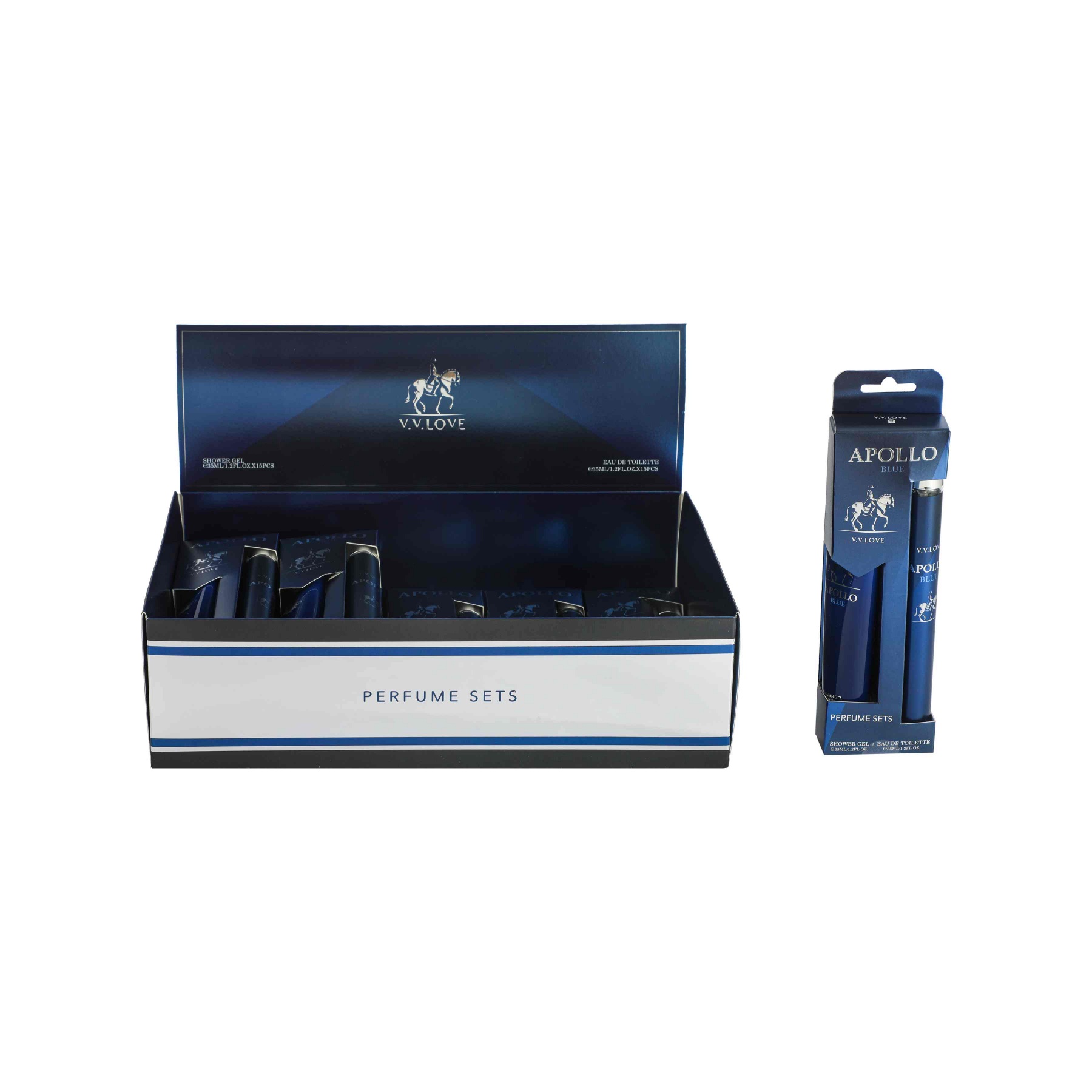 SKN632-01 Ralph Lauren Polo Blue Perfume Two-Piece Set – 35ml+35ml - Image 1