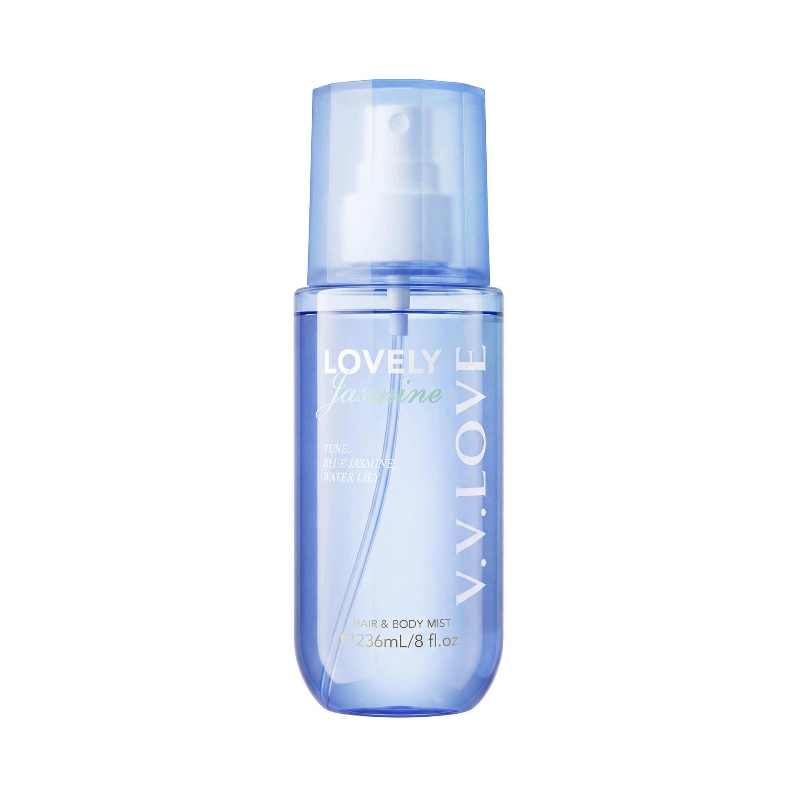 SKN910-01-1.jpg Victoria's Secret Blue Jasmine Water Lily Hair&Body Mist Body Mist – 236ml - Image 1