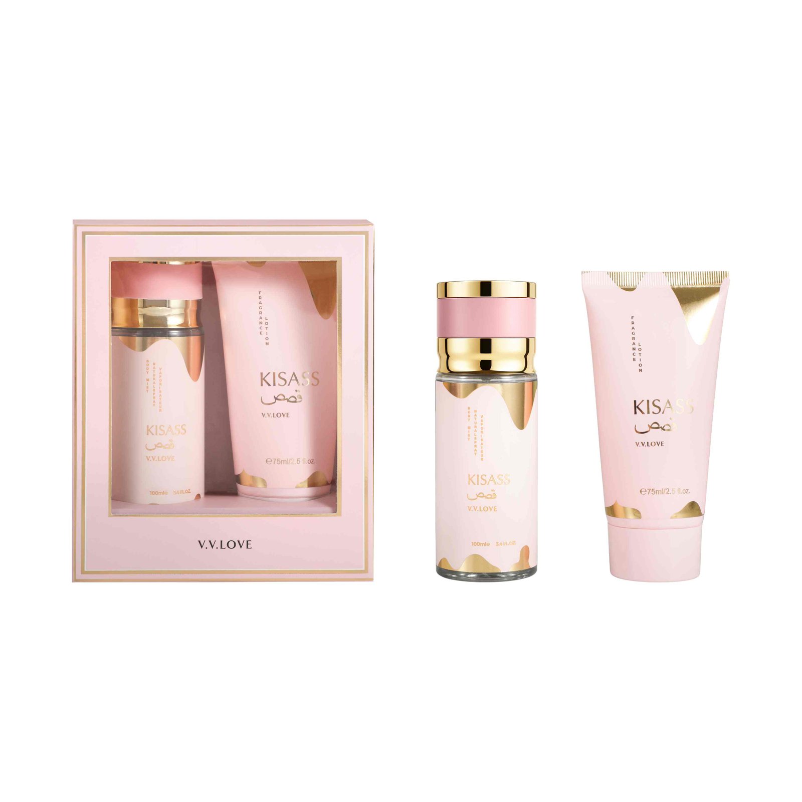 SKN930-01-1.jpg Lattafa Perfumes Eclaire Perfume & Body Care Two-Piece Set – 100ml Perfume + 75ml Body Lotion - Image 1