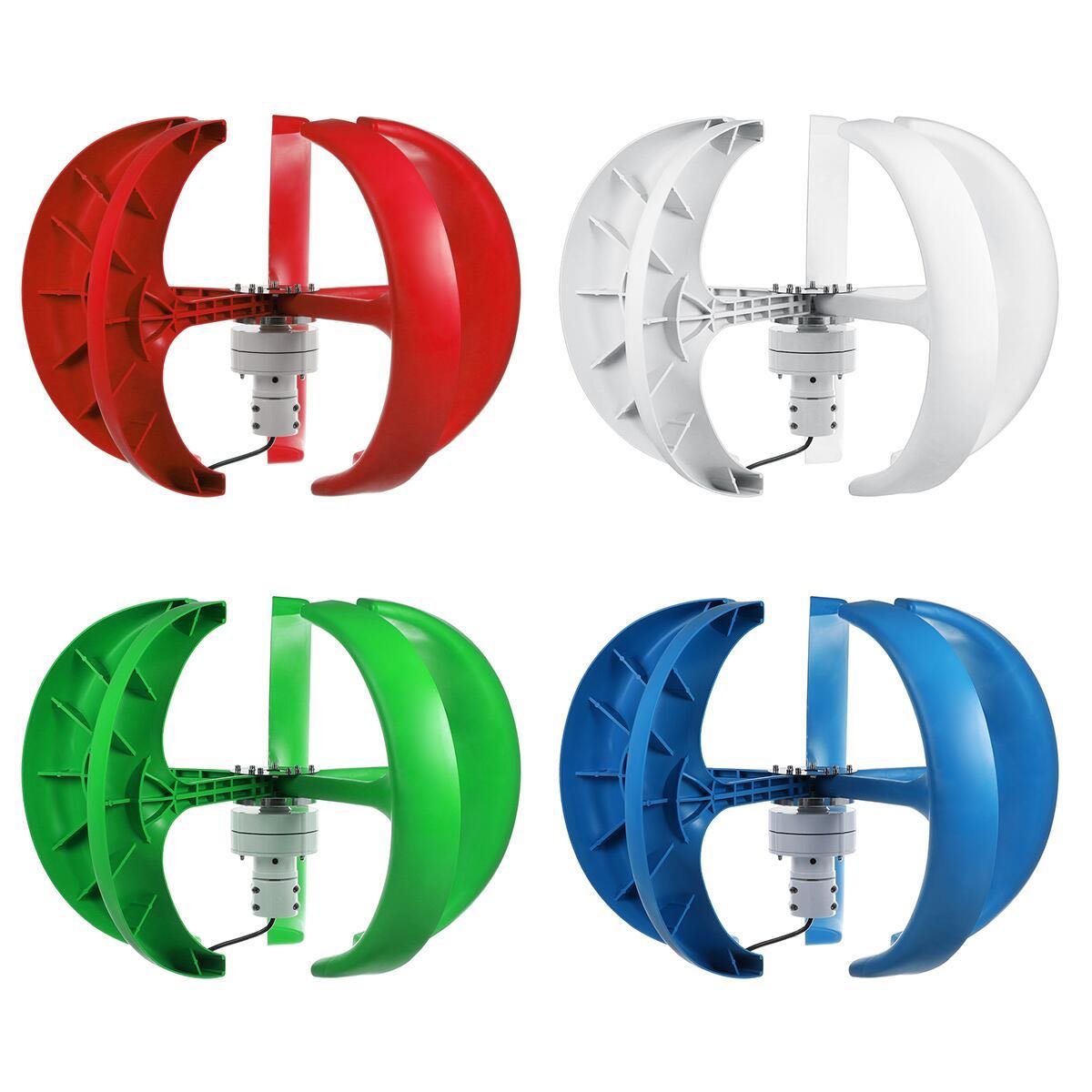 WT-RL-700W-48V Small Red Lantern Vertical Axis Wind Turbine 700W 48V - Image 1