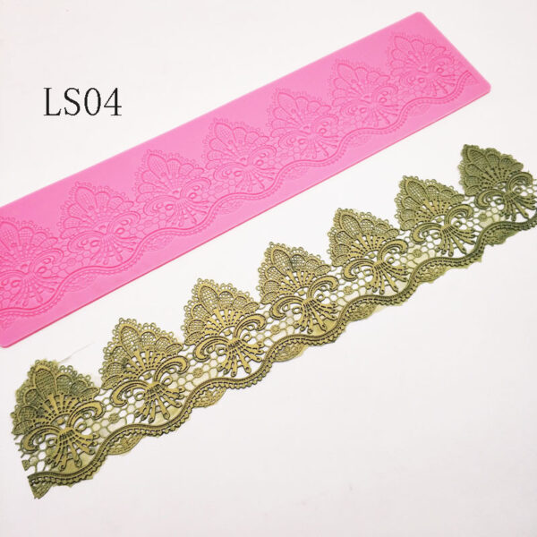Classic Retro Lace Silicone Pad DIY Soap Texture Mold Cake Decoration Tool LS04