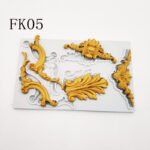 New European Style Embossed Border Silicone Mold Cake Decoration Edge Tool DIY Chocolate Fondant Mold FK05