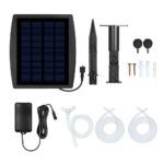 Three-Mode Solar Oxygen Pump for Outdoor Fish Ponds, Solar Aerator with Ground Insert