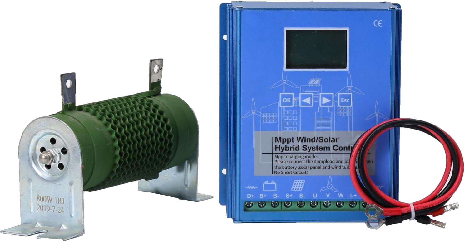F0808-HYBRID-WS-01-01 Wind & Solar Hybrid MPPT Controller - 12V/24V/48V - Image 1