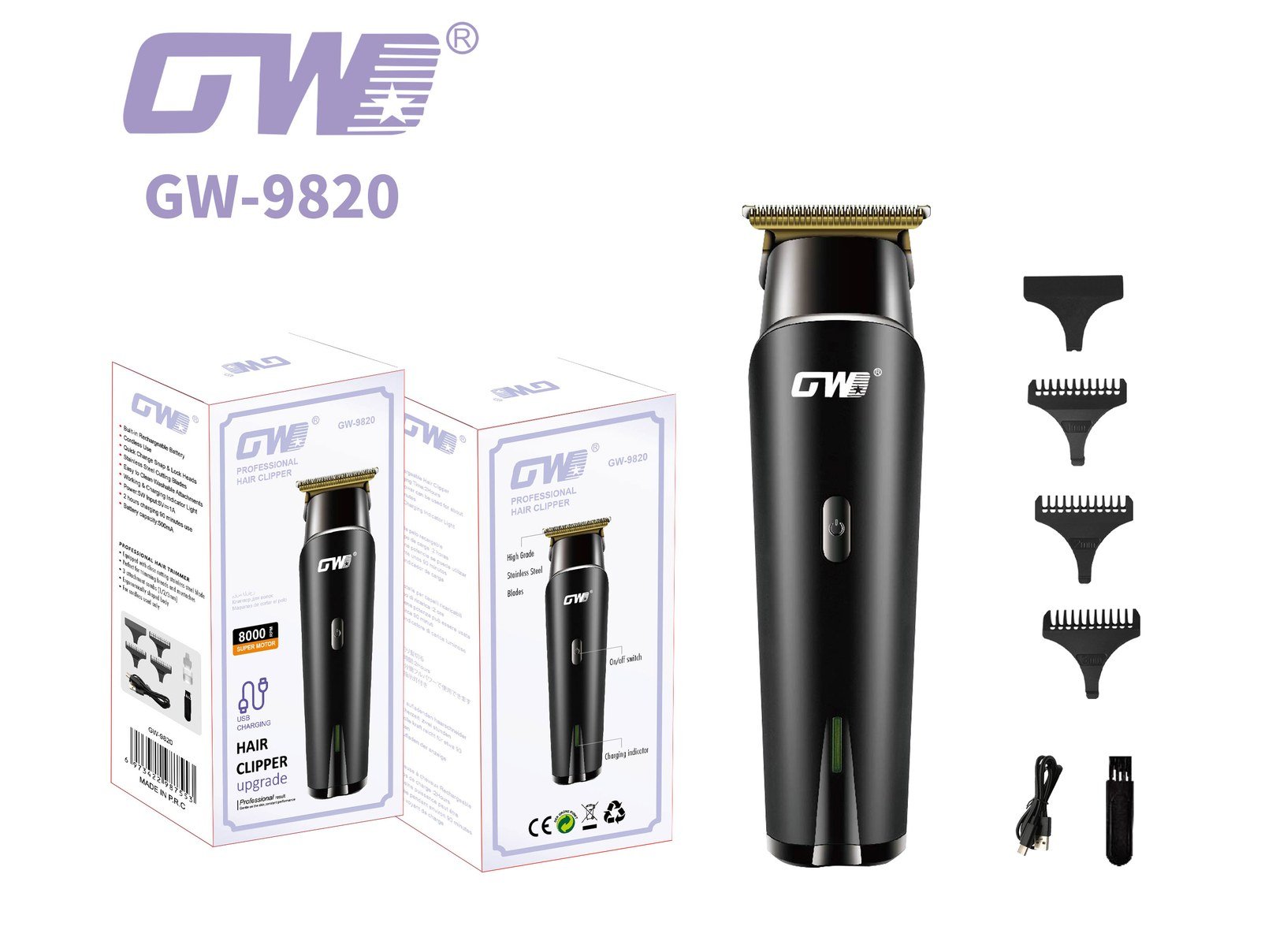 GW-9820.jpg Hair Clipper – GW-9820 - Image 1