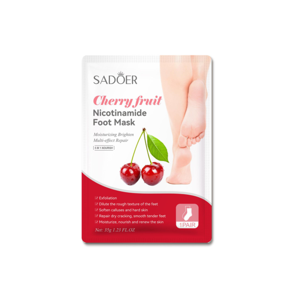 SADOER Cherry Nicotinamide Exfoliating Foot Mask/Pair