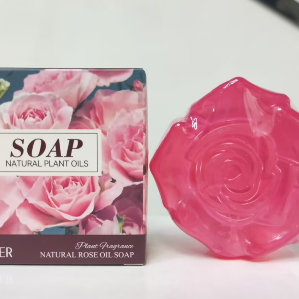 SADOER Natural Rose Essential Oil Soap (Includes Bubble Net)