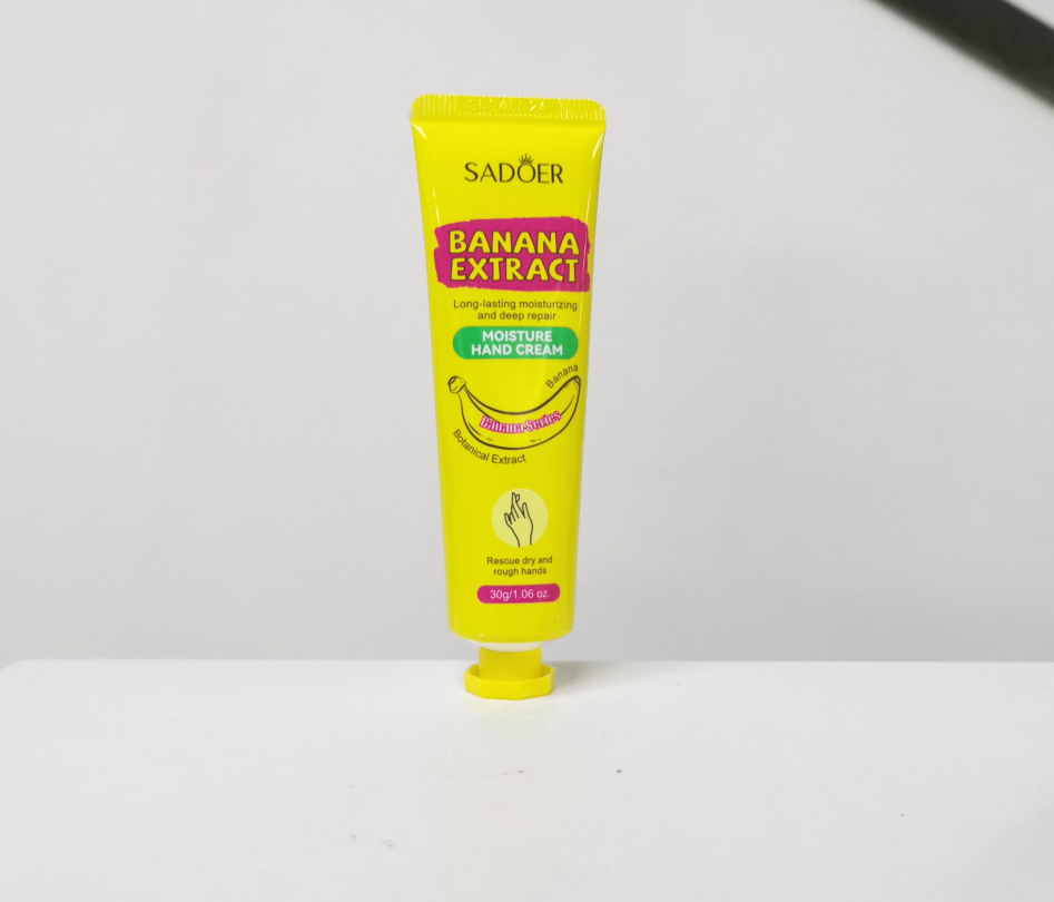 HB1734-sadoer-banana-moisturizing-hand-cream.png SADOER Banana Moisturizing Hand Cream - Image 1