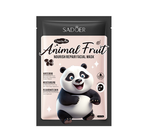 HB2038-sadoer-panda-shea-butter-nourishing-and-repairing-facial-mask.png SADOER Panda Shea Butter Nourishing and Repairing Facial Mask - Image 1