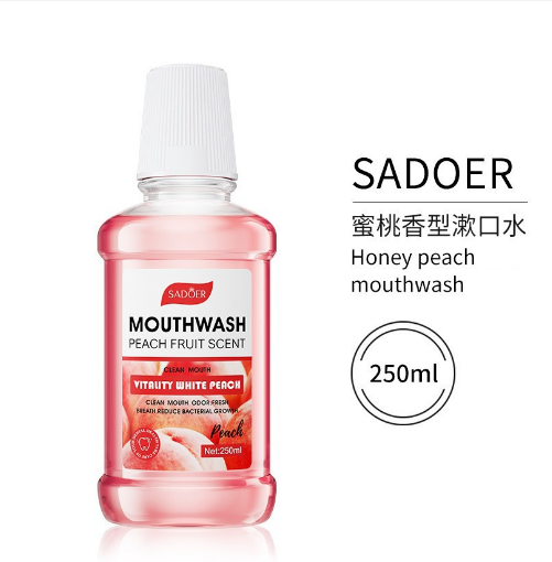 HB2040-sadoer-peach-fragrance-mouthwash.png SADOER Peach Fragrance Mouthwash - Image 1