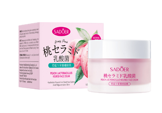 HB2043-sadoer-peach-lactic-acid-bacteria-nourishing-face-cream.png SADOER Peach Lactic Acid Bacteria Nourishing Face Cream - Image 1