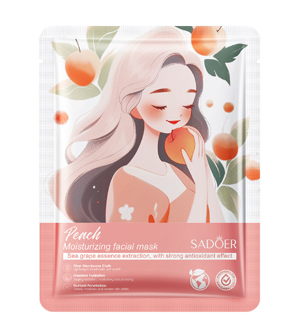 HB2048-sadoer-peach-moisturizing-facial-mask.png SADOER Peach Moisturizing Facial Mask - Image 1