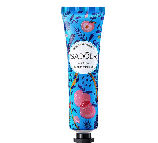 HB2049-sadoer-peach-extract-hand-cream-new.png SADOER Peach Extract Hand Cream (New) - Image 1