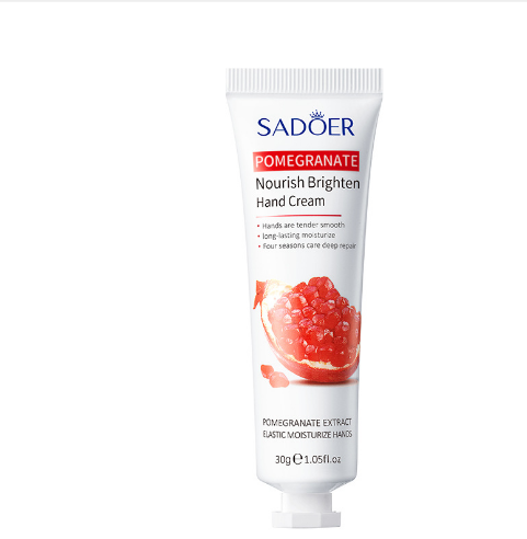 HB2055-sadoer-pomegranate-moisturizing-and-brightening-hand-cream.png SADOER Pomegranate Moisturizing and Brightening Hand Cream - Image 1