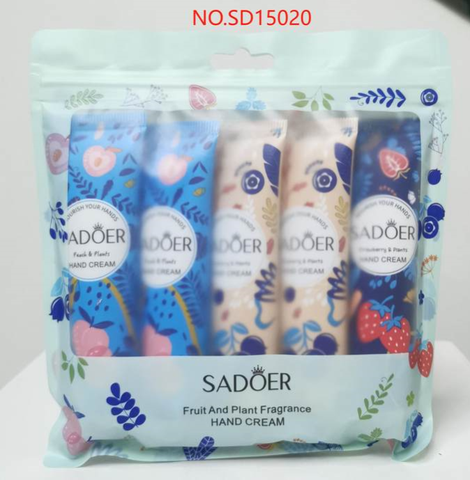 HB2155-sadoer-fruit-plant-extract-fragrance-hand-cream-set-new.png SADOER Fruit Plant Extract Fragrance Hand Cream Set - New - Image 1