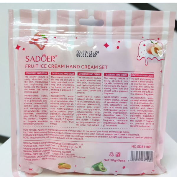 SADOER Fruit Ice Cream Hand Series