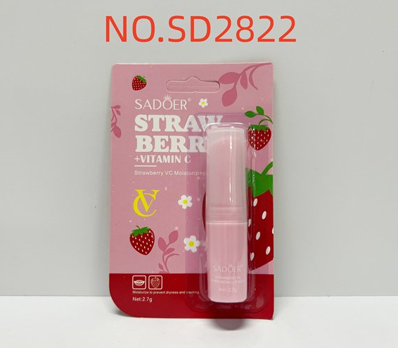 HB3817-sadoer-strawberry-vc-moisturizing-lipstick.png SADOER Strawberry VC Moisturizing lipstick - Image 1
