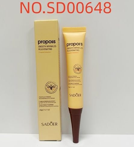 HB3910-sadoer-propolis-tightening-nourishing-eye-cream-foreign-version-20g.jpeg SADOER Propolis Tightening Nourishing Eye Cream 20g - Image 1