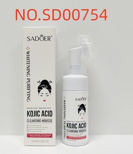 HB3938-sadoer-kojic-acid-cleansing-mousse-foreign-version-120ml.jpeg SADOER Kojic Acid Cleansing Mousse 120ML - Image 1