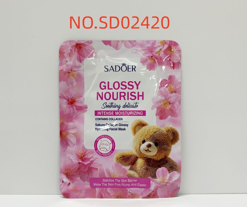 HB3951-sadoer-cherry-blossom-collagen-brightening-hydrating-mask-foreign-vers.jpeg SADOER Cherry Blossom Collagen Brightening Hydrating Mask 25ML - Image 1