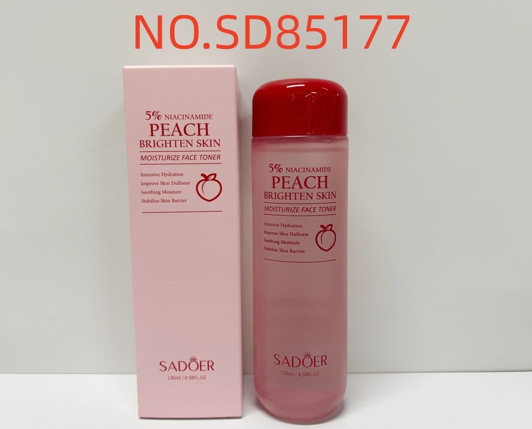 HB3952-sadoer-niacinamide-peach-moisturizing-toner-foreign-version-130ml.jpeg SADOER Niacinamide Peach Moisturizing Toner 130ML - Image 1