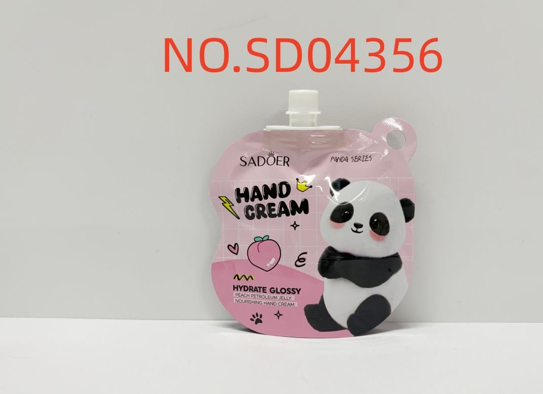 HB3968-sadoer-peach-vaseline-nourishing-hand-cream-panda-foreign-version-30g.jpeg SADOER Peach Vaseline Nourishing Hand Cream (Panda) 30g - Image 1