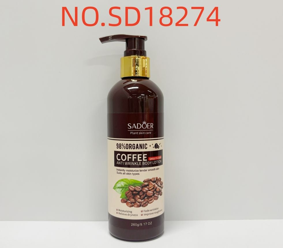 HB3976-sadoer-coffee-anti-wrinkle-body-lotion-foreign-version-new-260g.jpeg SADOER Coffee Anti-Wrinkle Body Lotion (New) 260g - Image 1