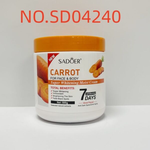 SADOER Carrot Super Whitening Moisturizing Cream 500g