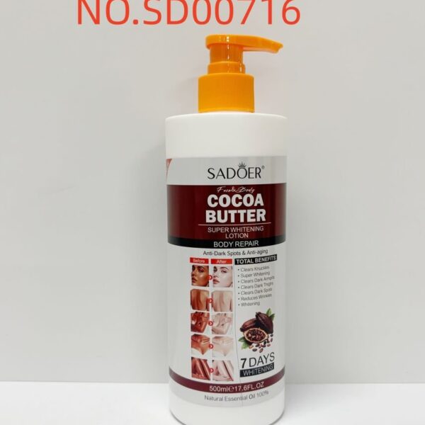 SADOER Cocoa Butter Whitening Body Lotion 500ML