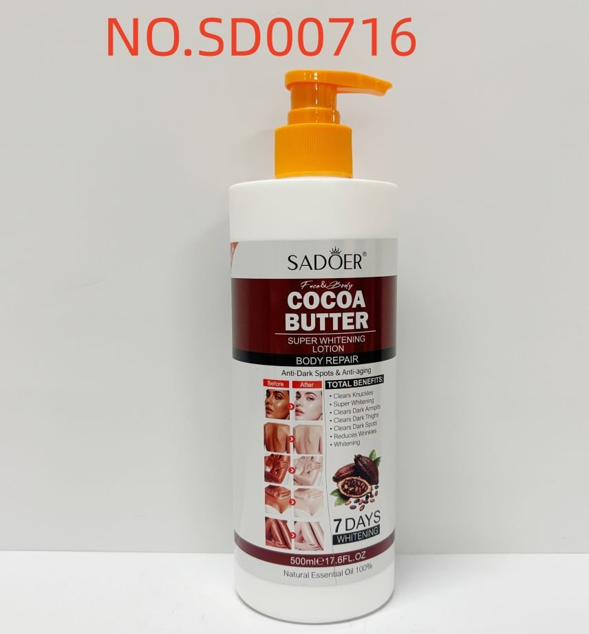 HB3996-sadoer-cocoa-butter-whitening-body-lotion-foreign-version-500ml.jpeg SADOER Cocoa Butter Whitening Body Lotion 500ML - Image 1